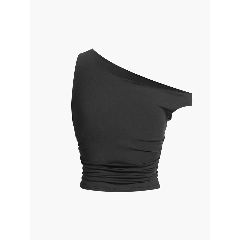 Commense Solid Casual Minimalist One Shoulder Sle… - image 3